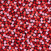 Rose And Hubble Black & White Hearts Cotton Poplin Fabric - Hearts Printed Valentine's Cotton Fabrics Craft Fabric Material (Ideal For Valentine's Day, Quilting)